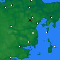 Nearby Forecast Locations - Hinnerup - Map