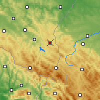 Nearby Forecast Locations - Ustrzyki Dolne - Map