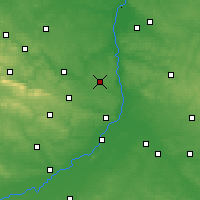 Nearby Forecast Locations - Ożarów - Map