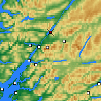 Nearby Forecast Locations - Loch Lochy - Map