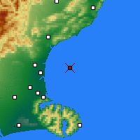 Nearby Forecast Locations - Pegasus Bay - Map