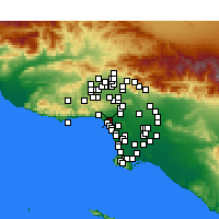 Nearby Forecast Locations - Santa Monica - Map