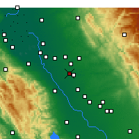 Nearby Forecast Locations - Modesto - Map