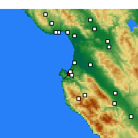Nearby Forecast Locations - Monterey - Map