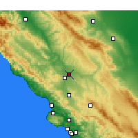 Nearby Forecast Locations - Paso Robles - Map