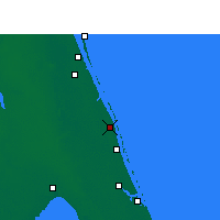 Nearby Forecast Locations - Vero Beach - Map