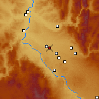 Nearby Forecast Locations - Caldwell - Map