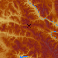 Nearby Forecast Locations - Mullan Pass - Map