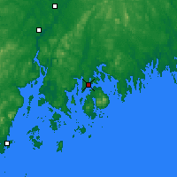 Nearby Forecast Locations - Bar Harbor - Map