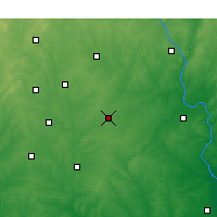 Nearby Forecast Locations - Monroe - Map