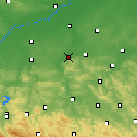 Nearby Forecast Locations - Dębica - Map
