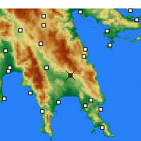 Nearby Forecast Locations - Geraki - Map