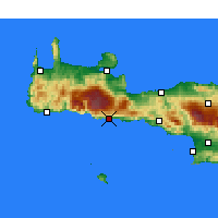 Nearby Forecast Locations - Sfakia - Map