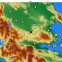 Nearby Forecast Locations - Domokos - Map