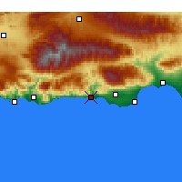 Nearby Forecast Locations - Adra - Map