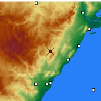 Nearby Forecast Locations - Albocàsser - Map