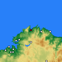 Nearby Forecast Locations - Ortigueira - Map