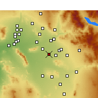 Nearby Forecast Locations - Chandler - Map