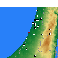 Nearby Forecast Locations - Ashdod - Map