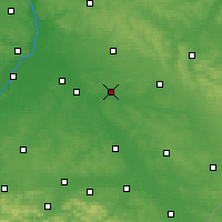 Nearby Forecast Locations - Żuk Stary - Map