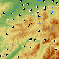 Nearby Forecast Locations - Horní Lomná - Map