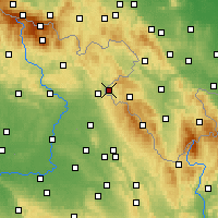 Nearby Forecast Locations - Kudowa-Zdrój - Map