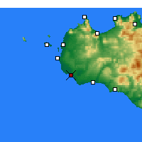 Nearby Forecast Locations - Mazara del Vallo - Map