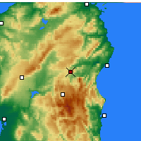 Nearby Forecast Locations - Nuoro - Map
