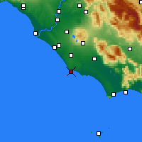 Nearby Forecast Locations - Anzio - Map