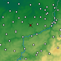 Nearby Forecast Locations - Hannut - Map