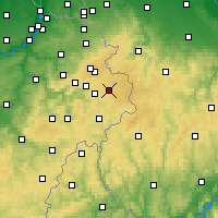 Nearby Forecast Locations - Bütgenbach - Map