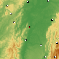Nearby Forecast Locations - Tournus - Map
