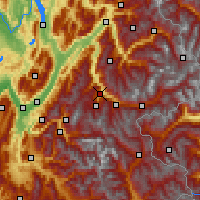 Nearby Forecast Locations - Saint-Jean-de-Maurienne - Map