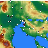 Nearby Forecast Locations - Kalamaria - Map