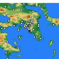 Nearby Forecast Locations - Glyfada - Map