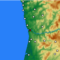 Nearby Forecast Locations - Vila Nova de Gaia - Map