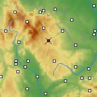 Nearby Forecast Locations - Bruntál - Map