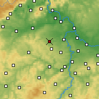 Nearby Forecast Locations - Slaný - Map