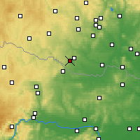 Nearby Forecast Locations - Znojmo - Map