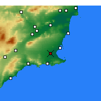 Nearby Forecast Locations - Torre-Pacheco - Map