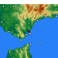 Nearby Forecast Locations - San Roque - Map