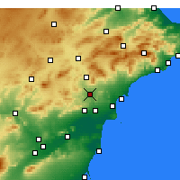 Nearby Forecast Locations - Novelda - Map