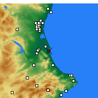Nearby Forecast Locations - Cullera - Map