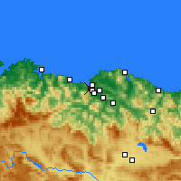 Nearby Forecast Locations - Santurtzi - Map