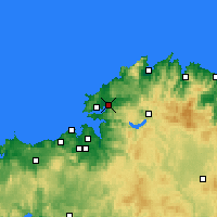 Nearby Forecast Locations - Narón - Map
