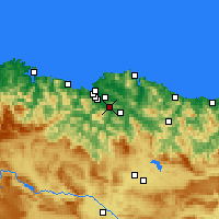 Nearby Forecast Locations - Santutxu - Map