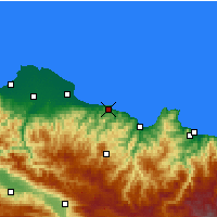 Nearby Forecast Locations - Ünye - Map