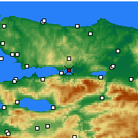 Nearby Forecast Locations - İzmit - Map
