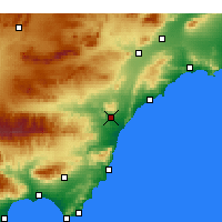 Nearby Forecast Locations - Villaricos - Map