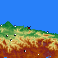 Nearby Forecast Locations - Lastres - Map
